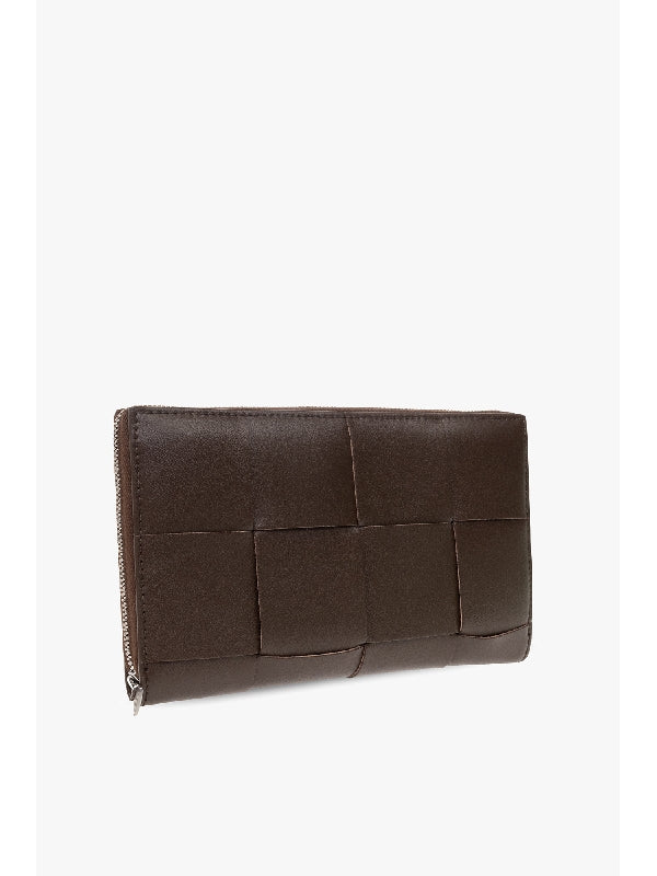 Cassette
  Leather Zipper Around Wallet