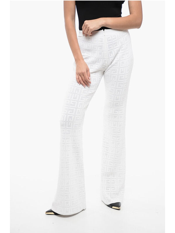 4G Pattern Flare Pants