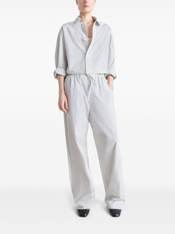 Stripe Cotton Poplin Pajama Pants