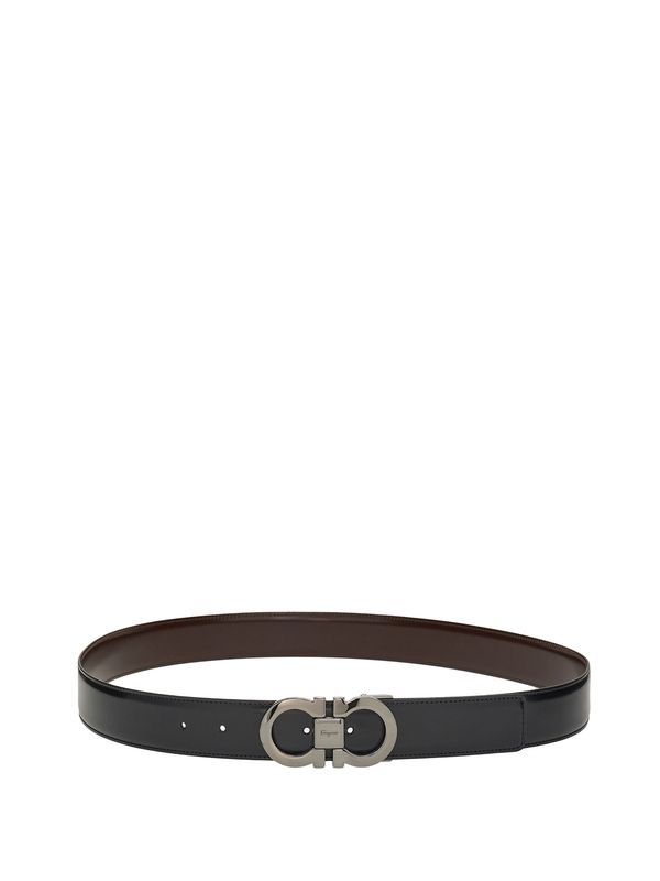 Gancini Reversible Leather Belt