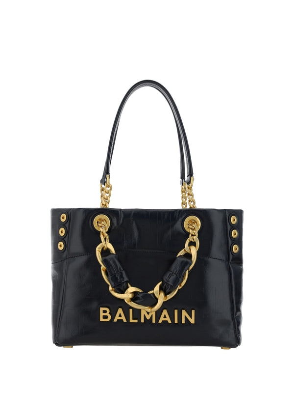 1945 Logo Leather Chain Tote Bag