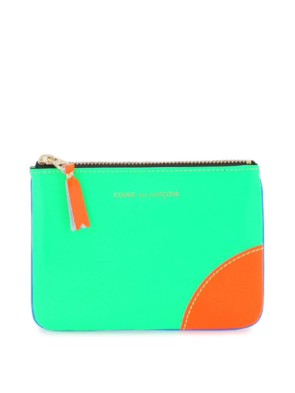 Super Fluo Leather Pouch Wallet - Jente