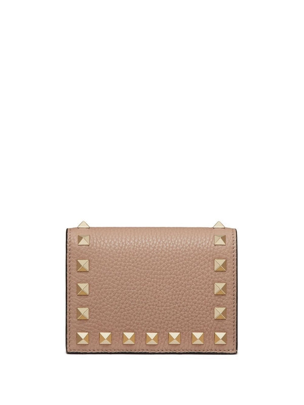 Rockstud Flap Card Wallet