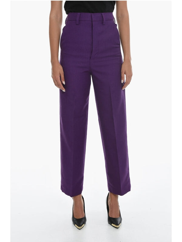 Virgin Wool Gabardine Tailored Pants