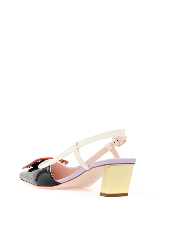 Belle Vivier Buckle Embellished Slingback
  Heels - Jente