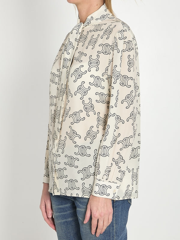 Triomphe Printing Silk Shirt