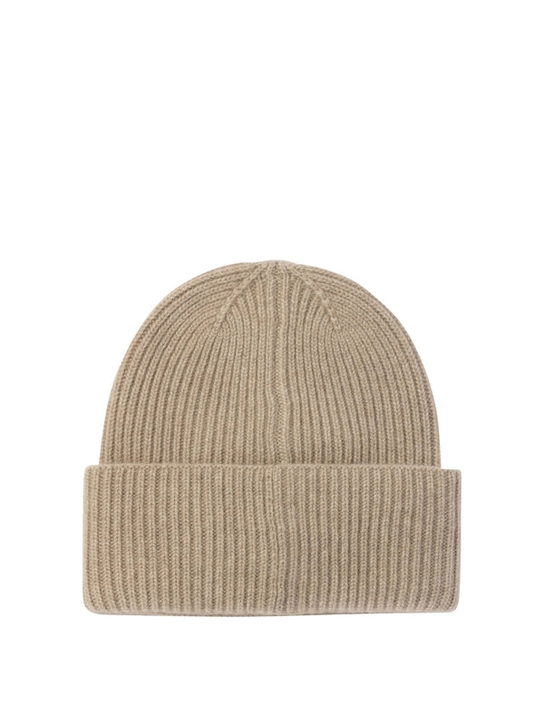 Ribbed cashmere beanie Beanies