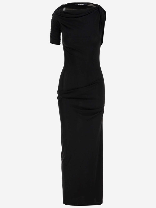 Asymmetric Drape Dress