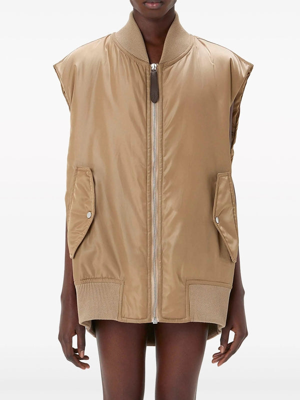 Sleeveless Bomber Vest