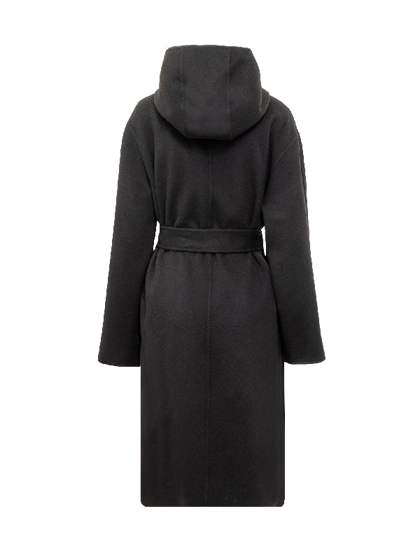 Belted Single Hooded Coat