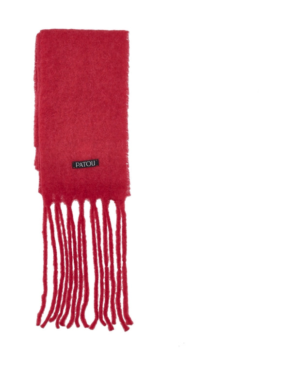 Patou Red Wool Mufflers