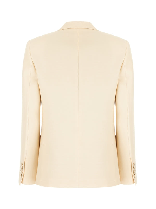 Wool Silk Tailored Jacket