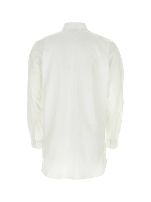 White Cotton Pocket Shirt