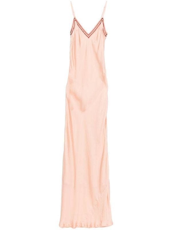 V-neck Satin Slip Dress