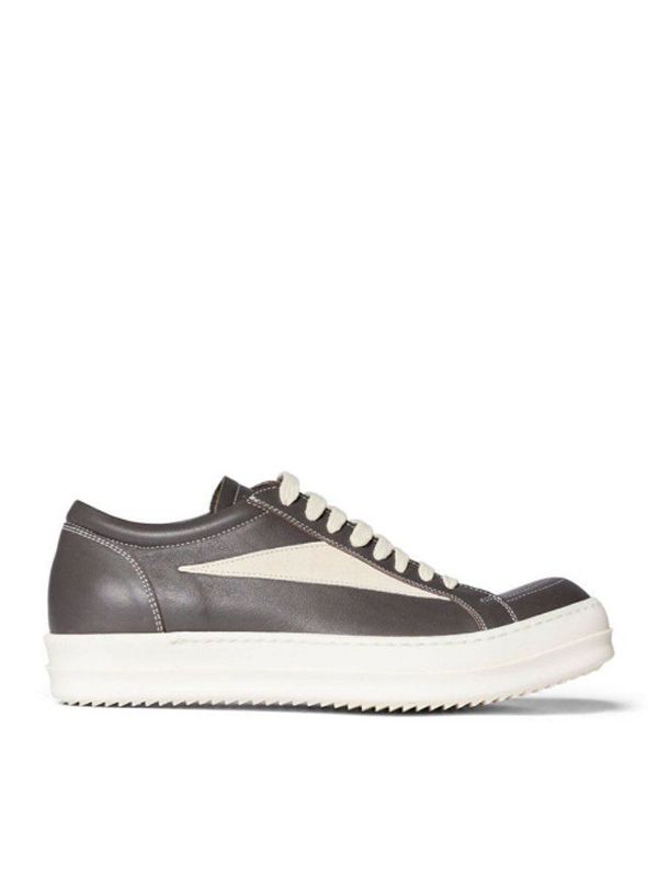 Rick Owens Grey Low Top Sneakers