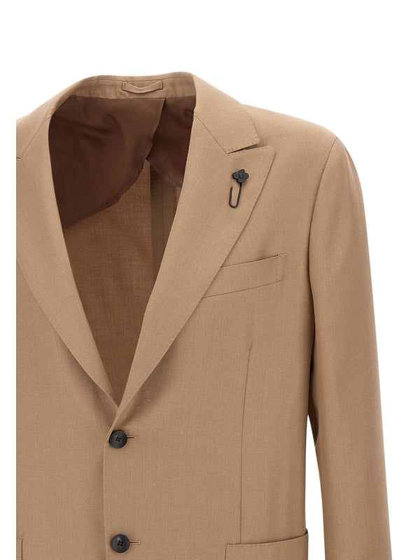 Lardini Beige Tailored Jackets