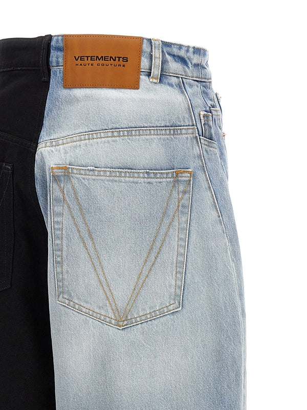 Panel Detail
  Denim Pants