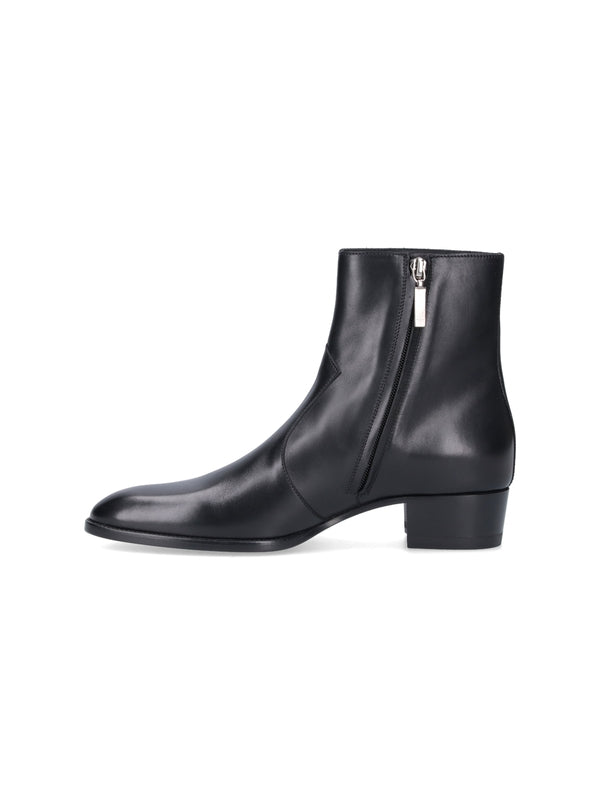 Wyatt Leather Ankle Boots