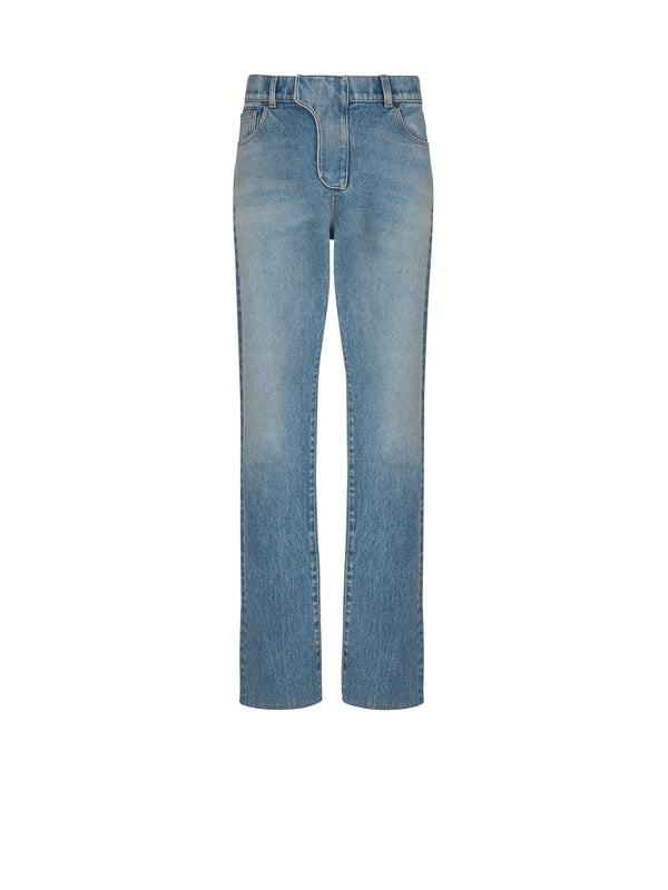 Balmain Blue Denim Pants