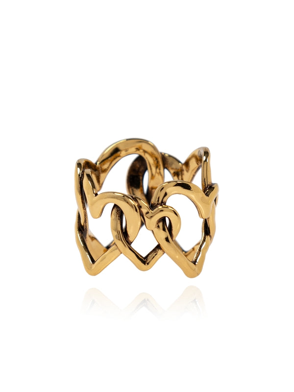 Encoeur Heart Chain Ring