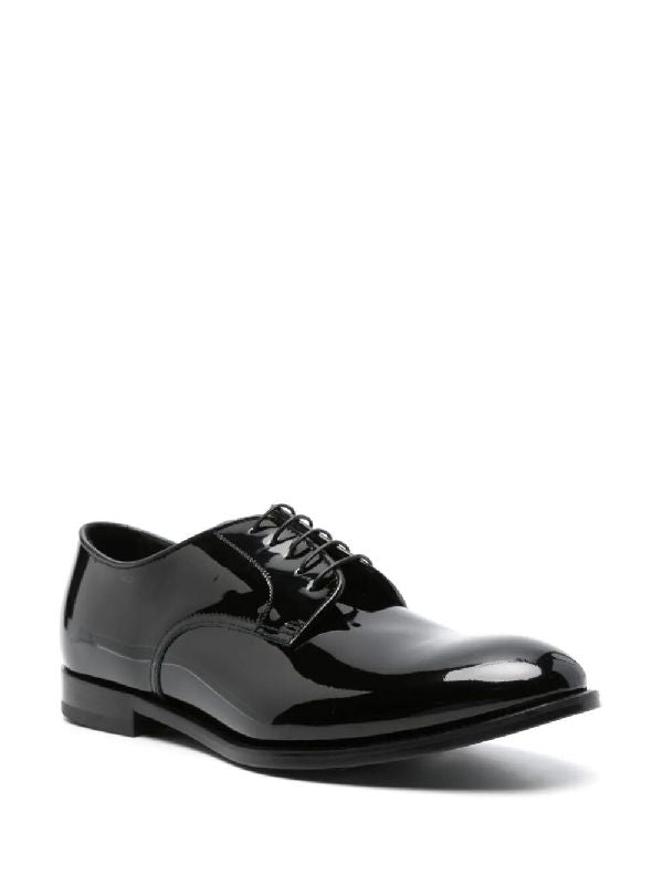 Patent Leather Lace-up Shoes