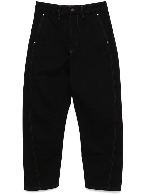 Twisted Cotton Crop Pants