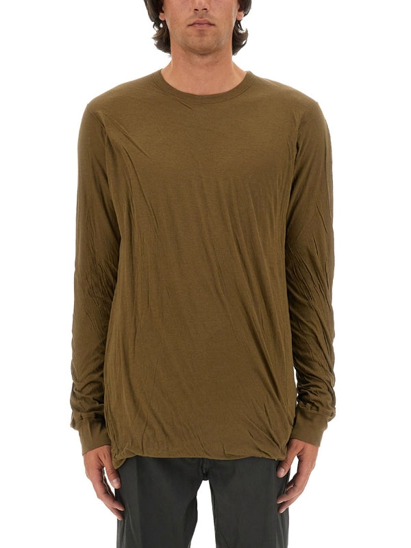 Crewneck Cotton Long Sleeve Top