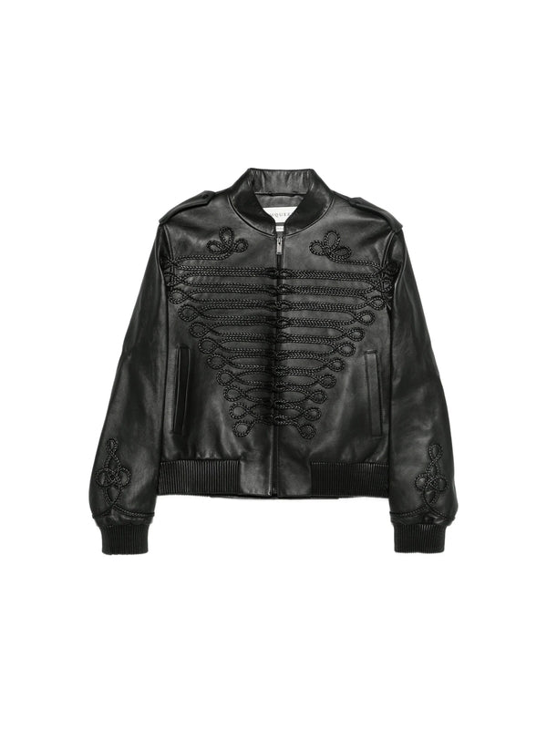 Alexander Mcqueen Black Bomber