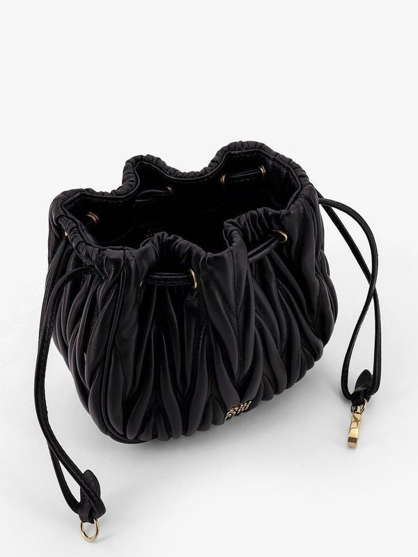 Matelassé Nappa Leather Bucket Bag