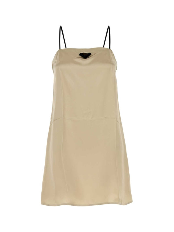 Triangle Logo Sleeveless Mini Dress