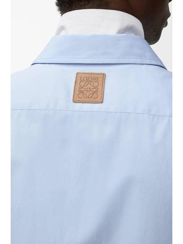 Anagram Patch Hybrid Layered Shirt