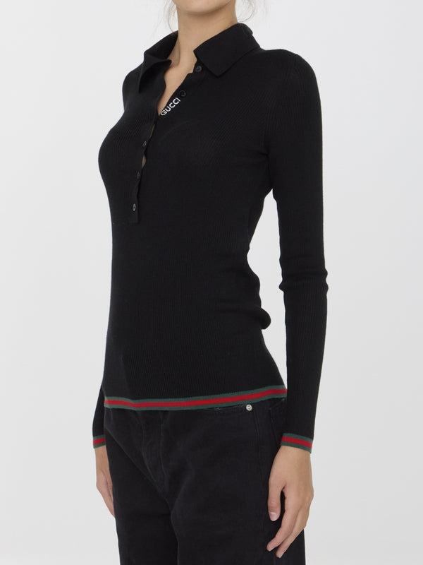 Cashmere Silk Polo Shirt - Jente