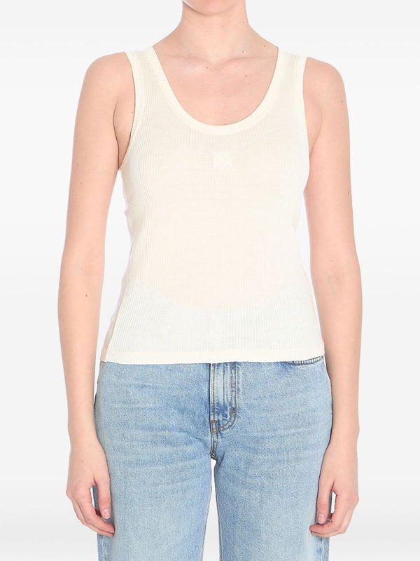 Loewe White Sleeveless Top