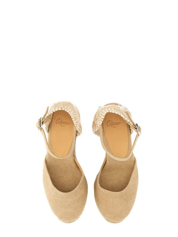 Castañer Beige Wedge Sandals