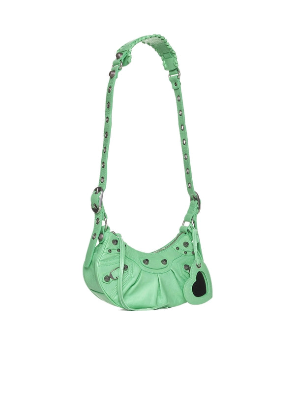 Balenciaga Le Cargol Xs Green Crossbody & Shoulder Bags