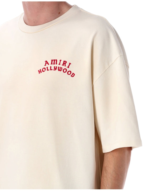 Amiri Beige Short Sleeve T-Shirt