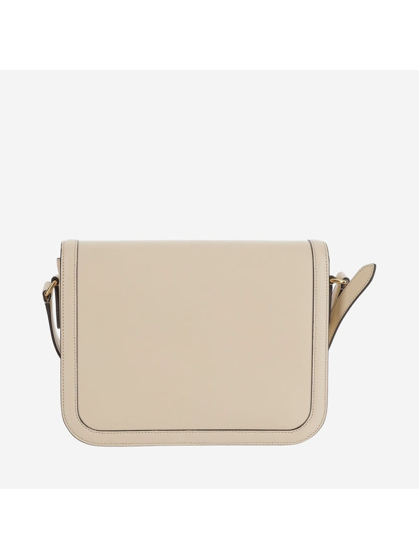 9to5 Logo Flap Leather Shoulder Bag