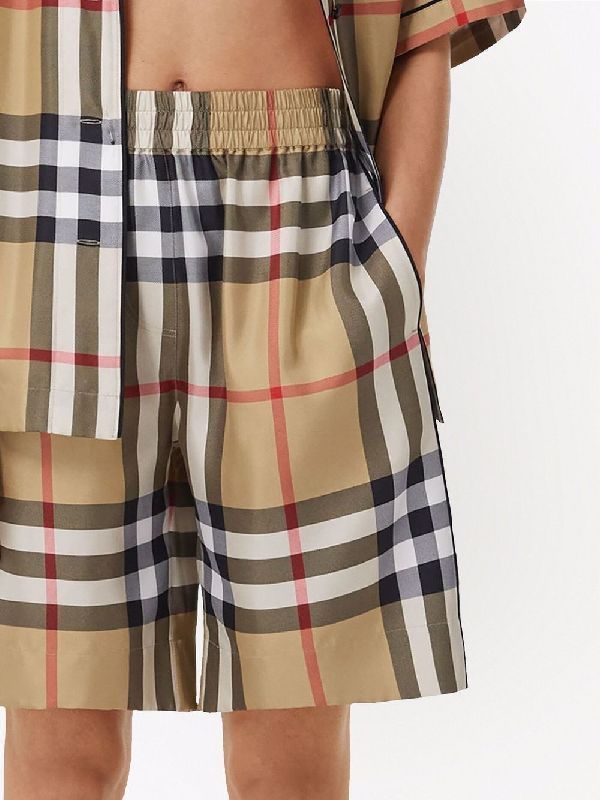 Vintage Check Banding Shorts