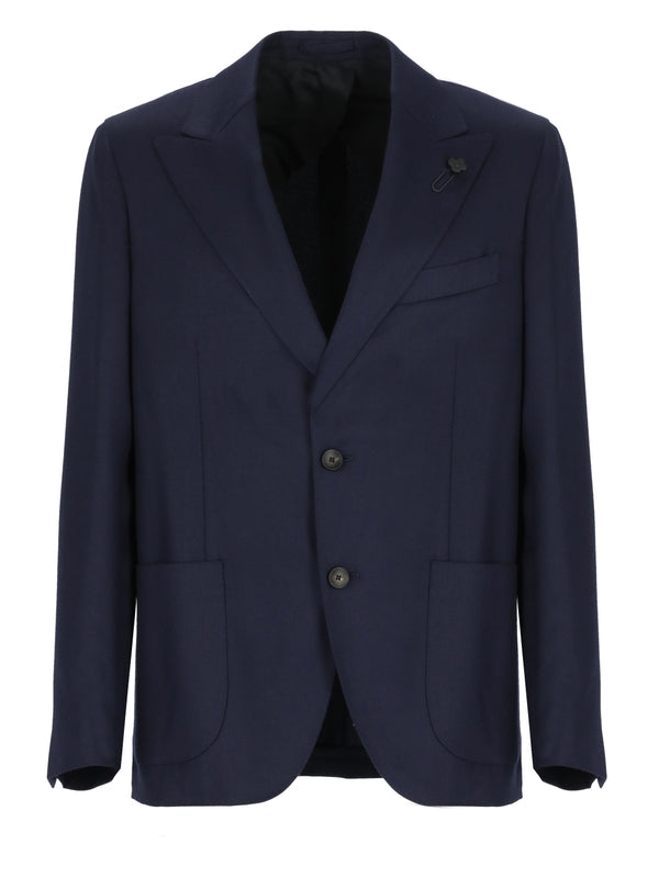 Boutonniere Cashmere Wool Single Tailored Jacket