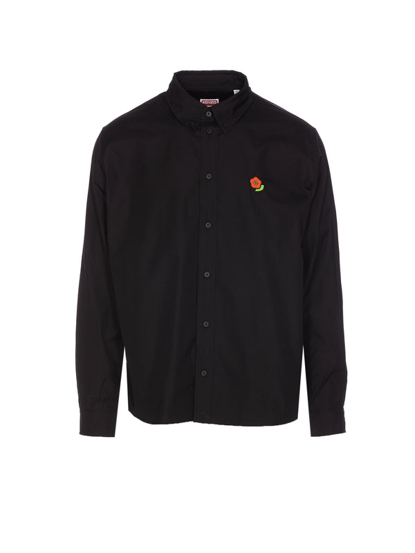 Pop Flower Logo Cotton Shirt