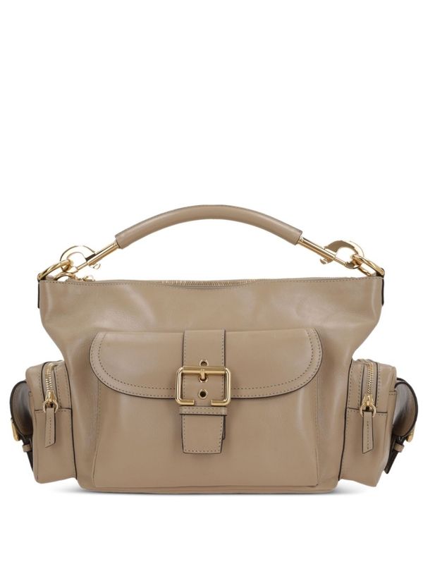 Camera Buckle
  Leather Tote Bag