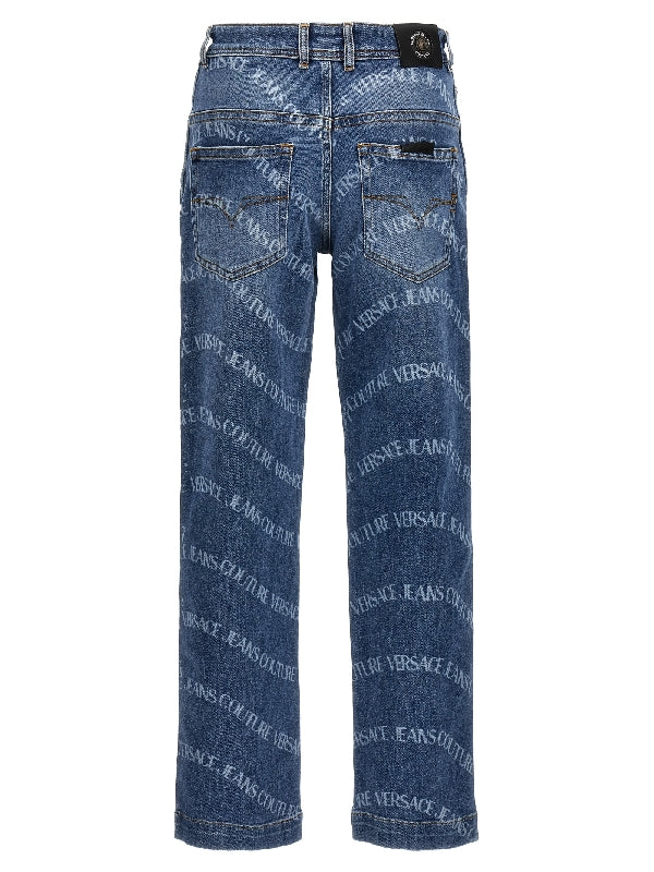 Allover Logo Denim Pants