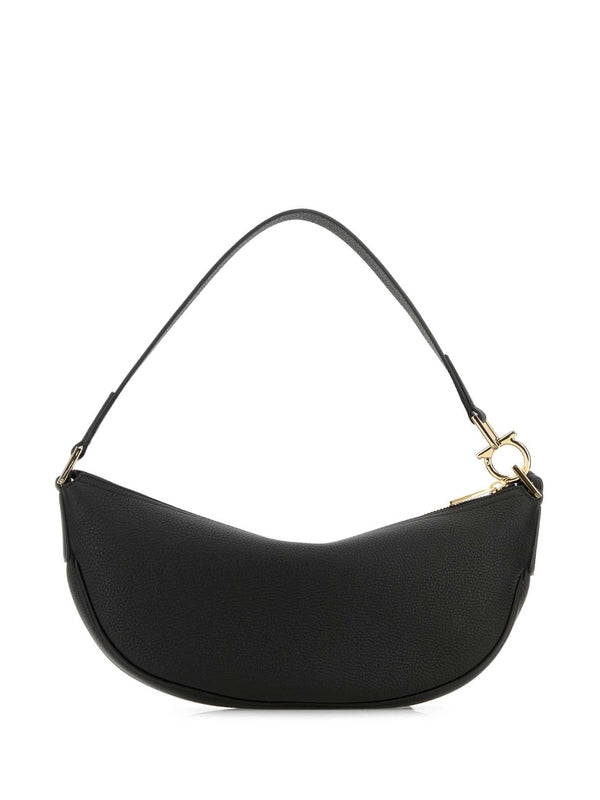 Black Leather Shoulder Bag