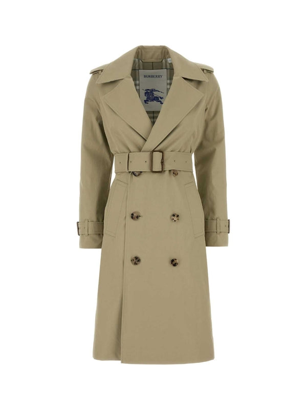 Belt Cotton Double Trench Coat