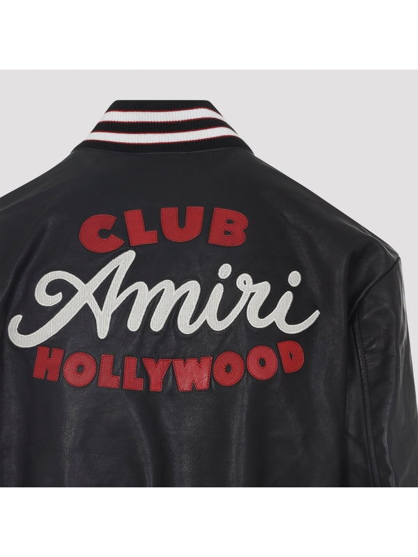 Amiri Black Bomber Jacket