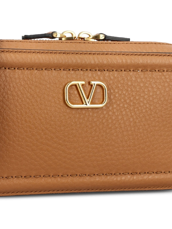 All-time V Logo Leather Mini Shoulder Bag