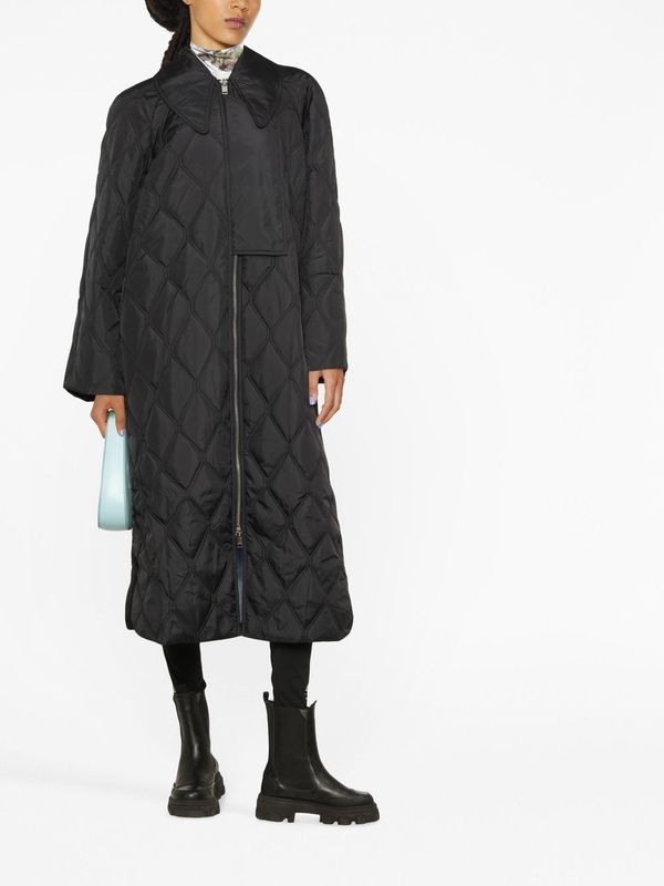 Ripstop
  Quilted Zip-Up Coat