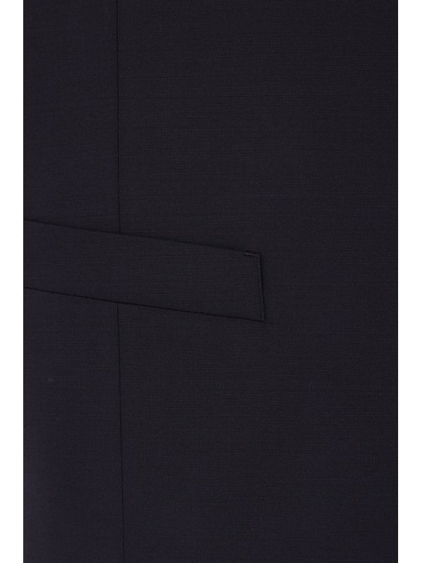 Back Buckle Detail Wool Vest