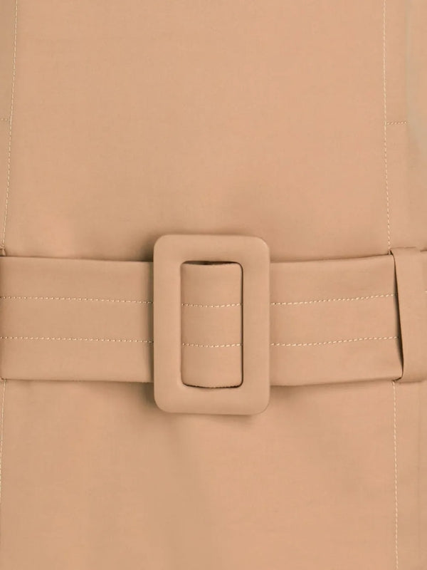 Belt Detail Cotton Mini Dress