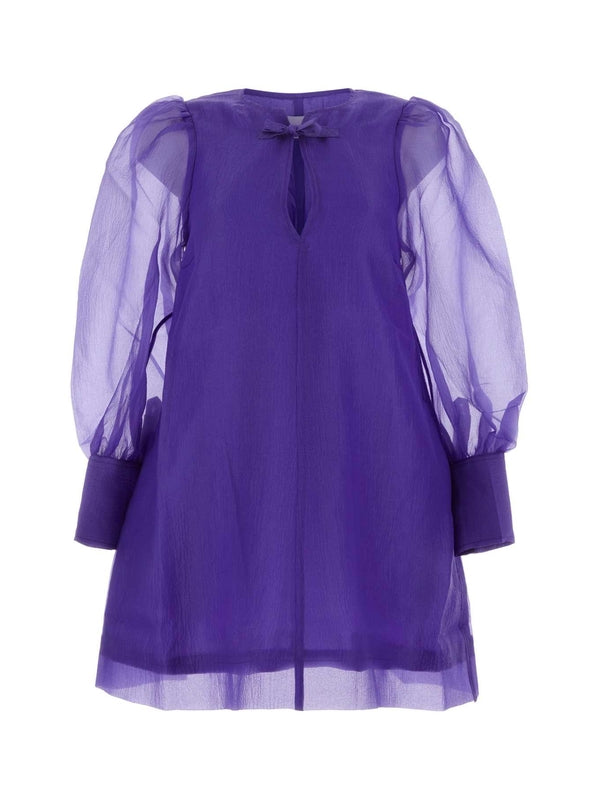 Organza Flare Mini Dress